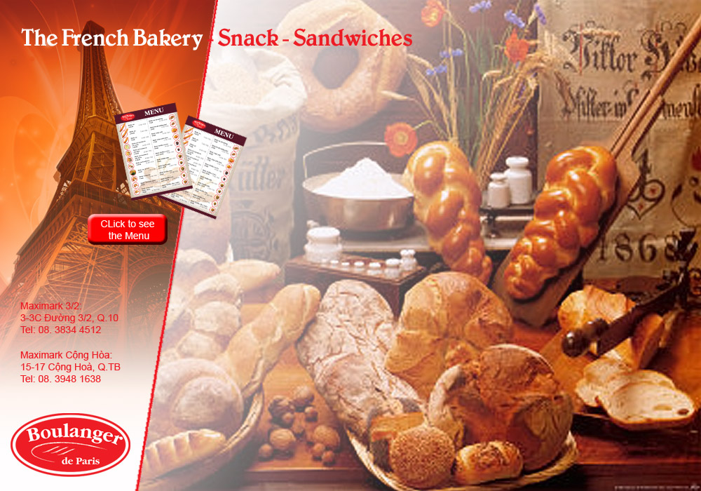 BOULANGER PARIS - Clic for menu